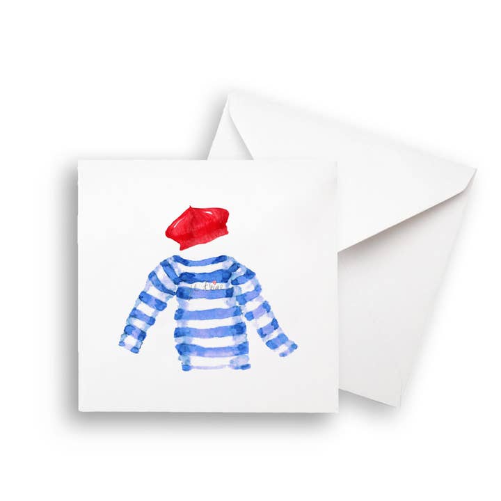 French Graffiti - Wholesale Tea Towel - French Outfit