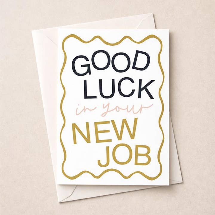 Large New Job Card - Good Luck for wholesale by Hammond Gower Publications Ltd