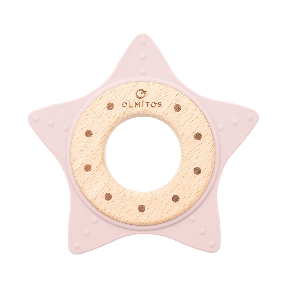 Olmitos S.A - Wholesale Teether (Not Clip-On) - Baby - SILICONE TEETHING RING AND BEECH WOOD7