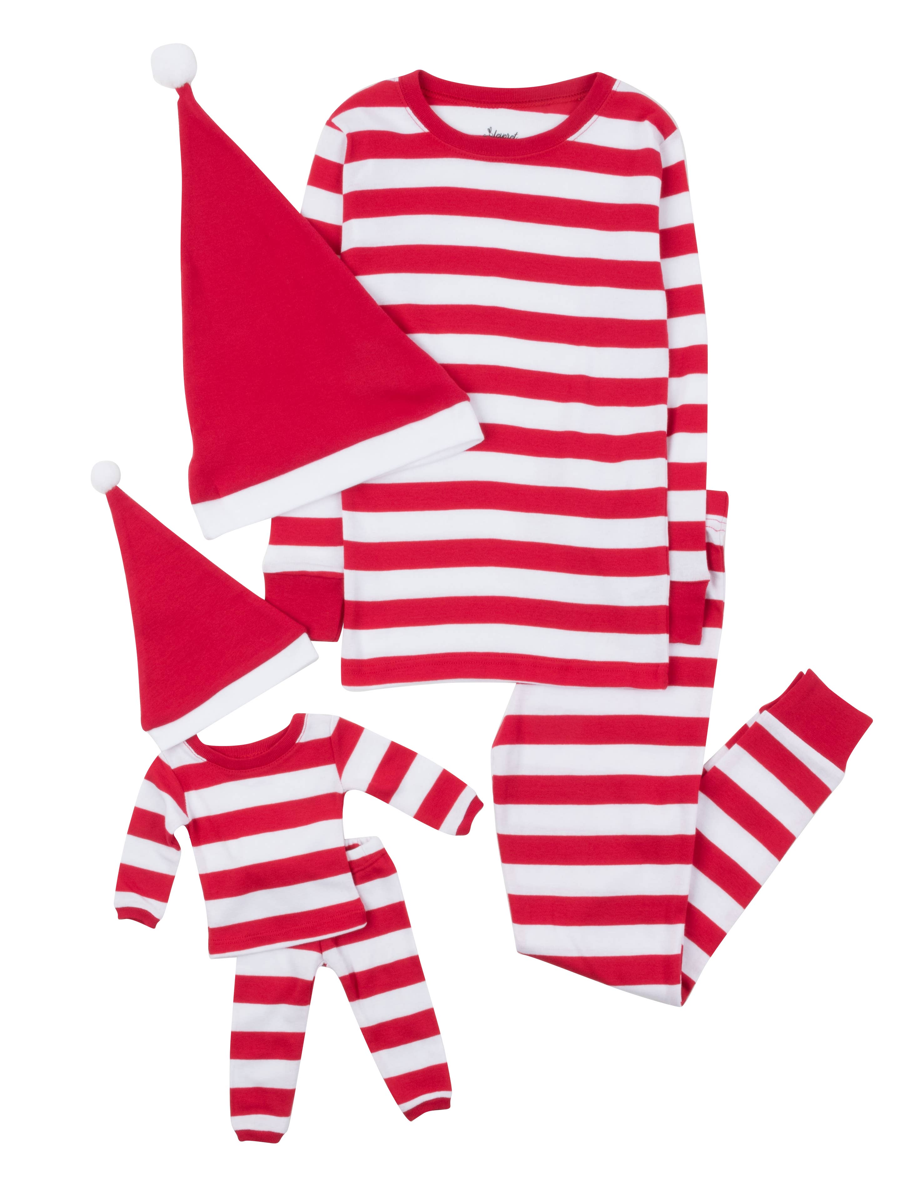 Leveret Pajamas - Wholesale Sleepwear Set - Kids - Kids Girl & Doll Cotton Pajamas0