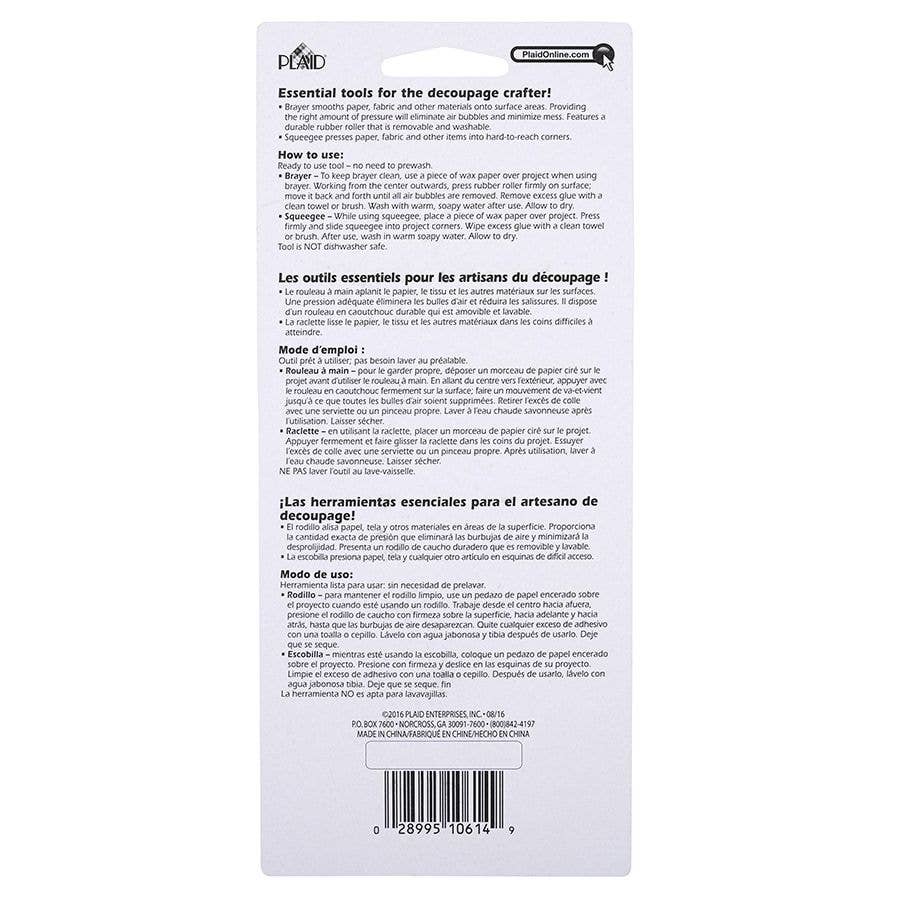 Plaid Crafts - Wholesale Craft Tool - Mod Podge ® 2-n-1 Brayer & Squeegee1