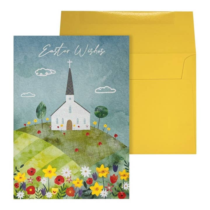 Cartão de Páscoa da Igreja de Páscoa por atacado de NIQUEA.D