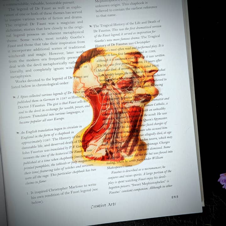 Clear Bookmark - Medical Anatomy Illustration Goth Gothic for wholesale by Dark Veinlet
