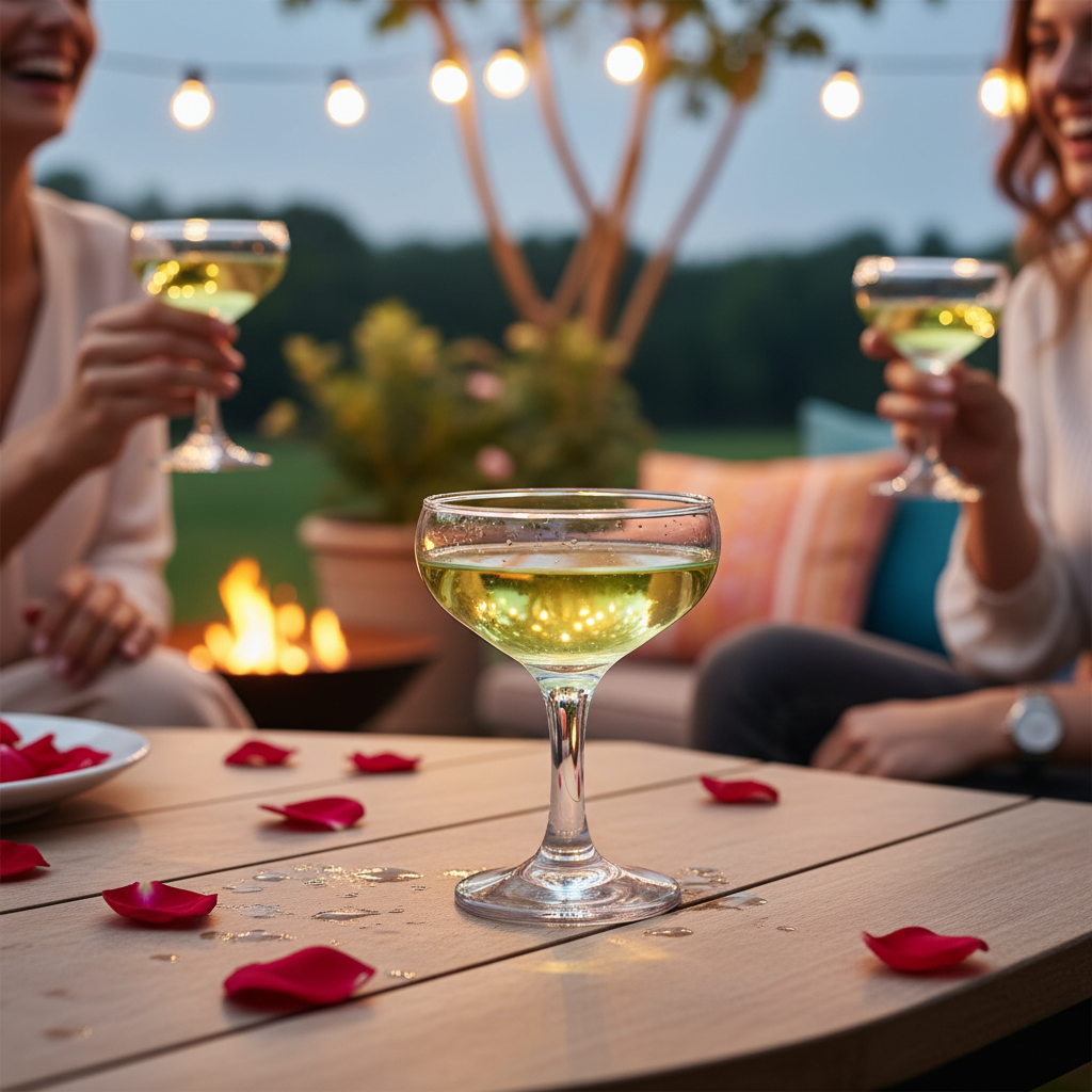 Kadra Kitchenware - Vente Verres à cocktail/alcool - Vikko - Verre à champagne coupe Kouros 150 ml2