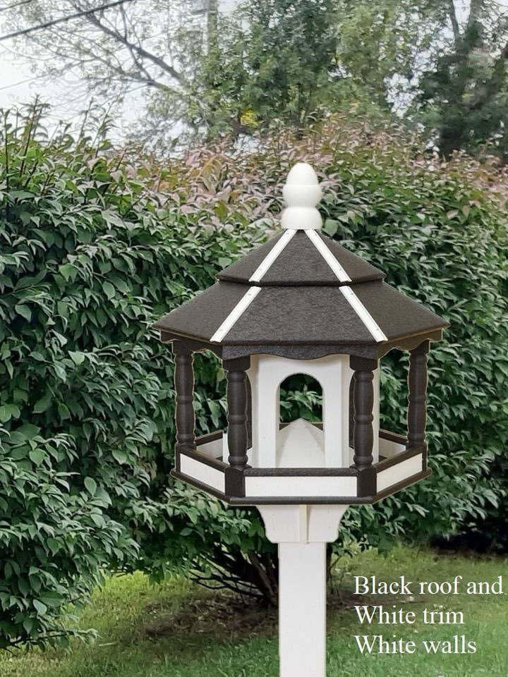 Poly Bird Feeder - Amish - Handmade - Large Size - x- Large Feeding Opening - Poly Lumber Weather Resistant - Bird Feeder For the Outdoor for wholesale by Better Crafter