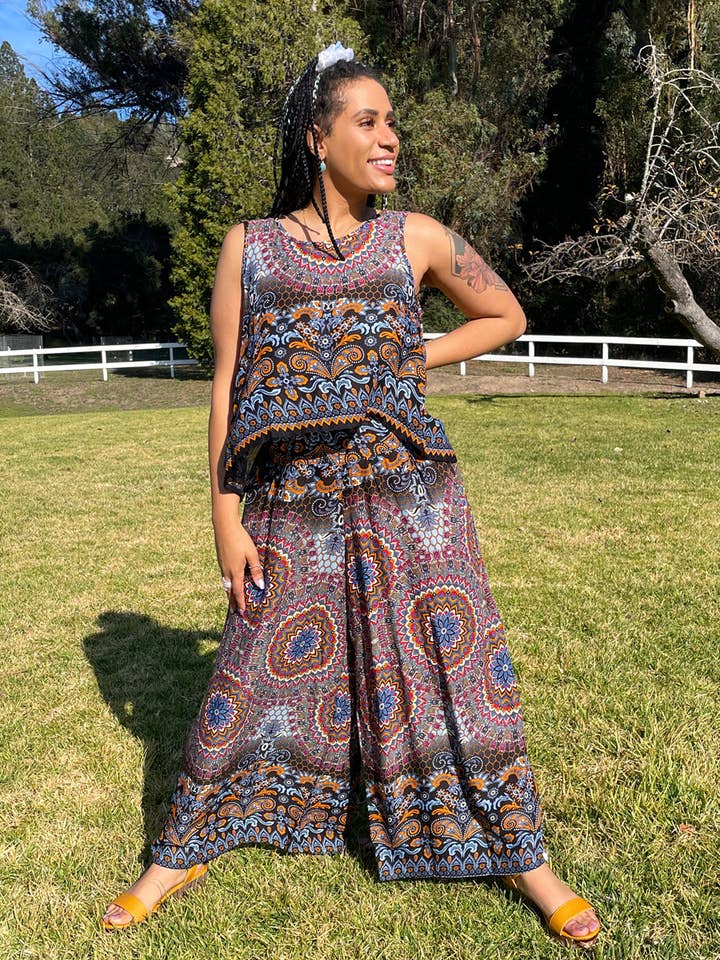 Zig Zag Asian Collection - Wholesale Pants - Women's - Shiva Mandala Pants