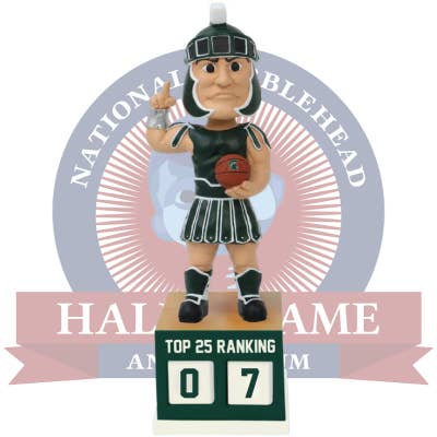 Michigan State Spartans Basketball Top 25 Ranking Tracker Bobblehead for wholesale by National Bobblehead Hall of Fame and Museum