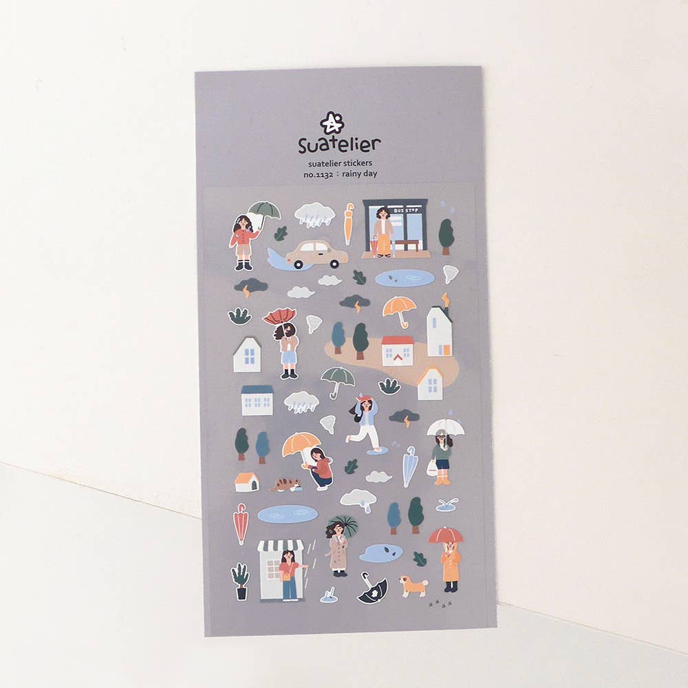Suatelier Daily Deco Sticker - Rainy Day