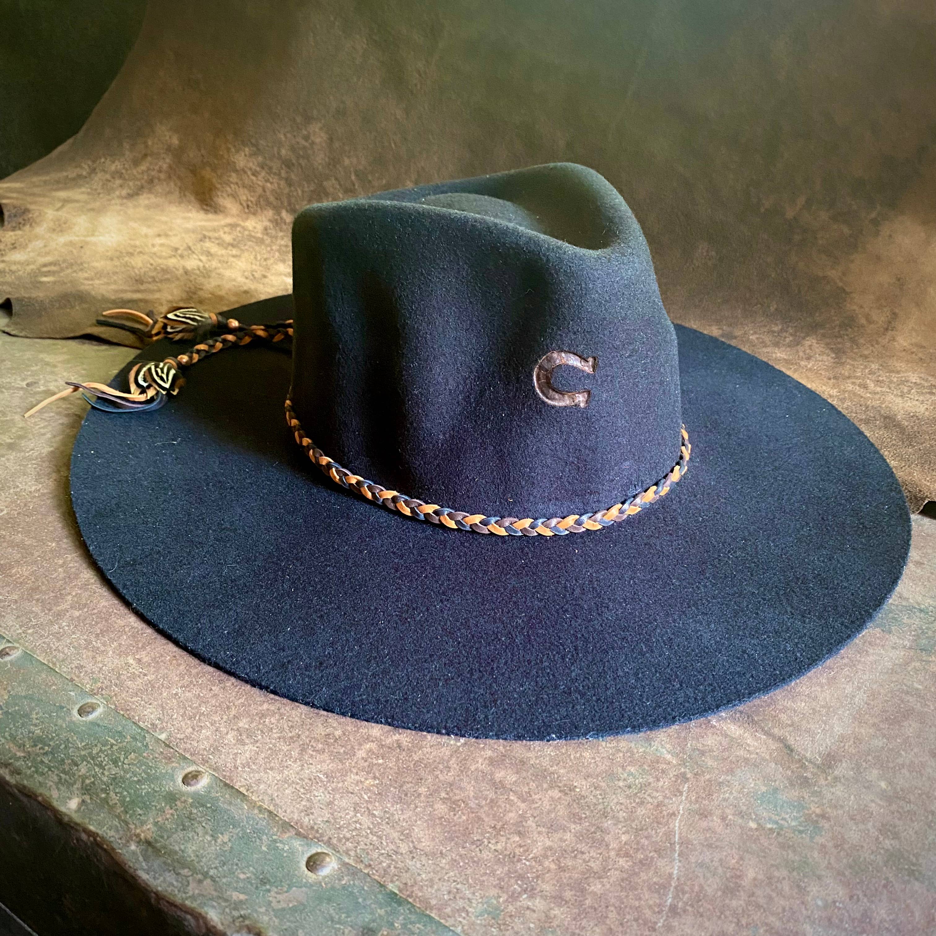 ASTALI - Wholesale Hat Accessory - Women's - Leather Wrap Accessory - Rust, Bracelet/Lariat/Hatband7