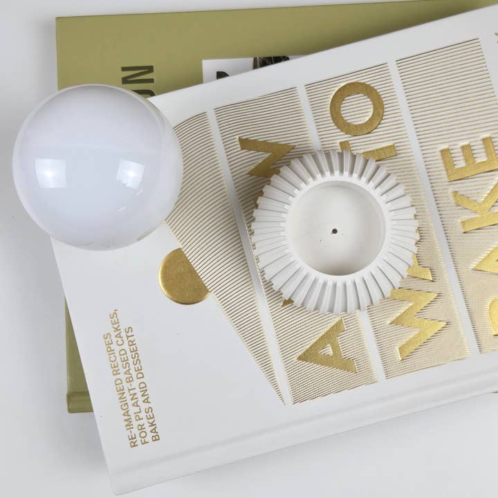 Minimalist Thread Incense + tealight Candle holder for wholesale by Three Springs Candle Co.