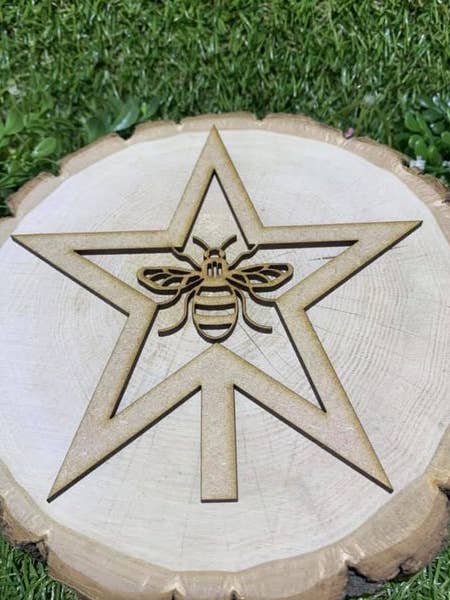 Décoration de sapin de Noël Abeille pour la vente par manchester laser cuts