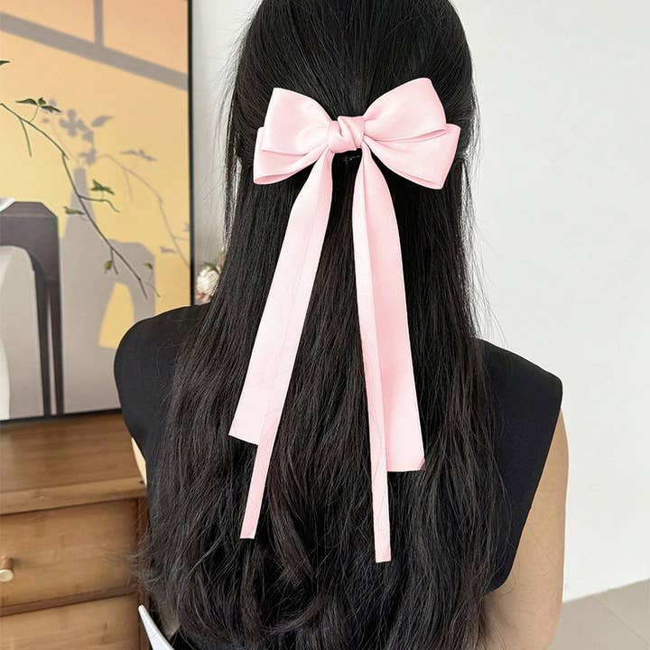 MKS America - Wholesale Hair Clip - Women's - Saylor layered ribbon bow hair clips 16 colors19