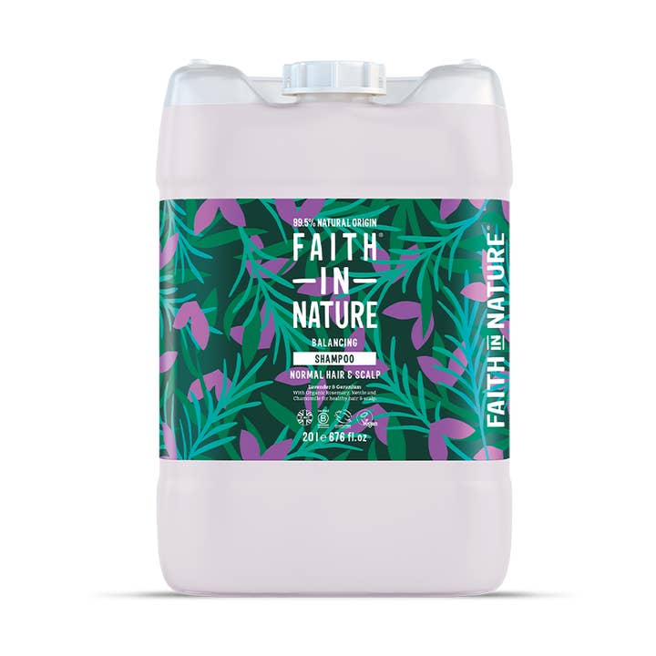 Lavender & Geranium Shampoo - 20L for wholesale by Faith in Nature