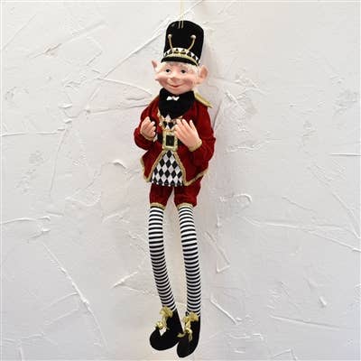 David Christopher's Collection - Wholesale Holiday Nutcracker - Harlequin Nutcracker Elf w/ Pose Able - 31.5"