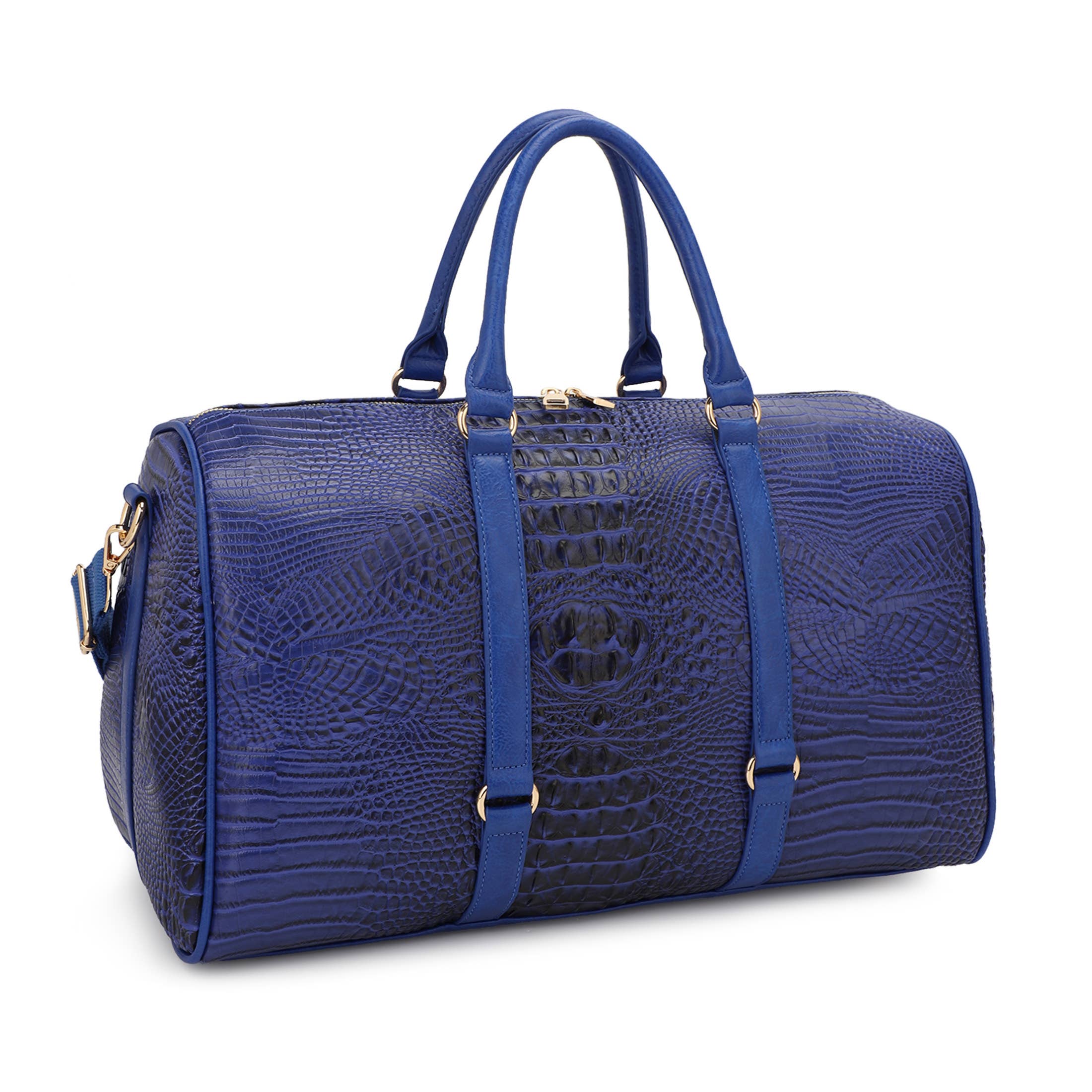 KAYLA+AVA - Wholesale Weekender Bag - Women's - Croc Embossed Duffle Bag Travel Bag Weekender Bag Gym Bag1