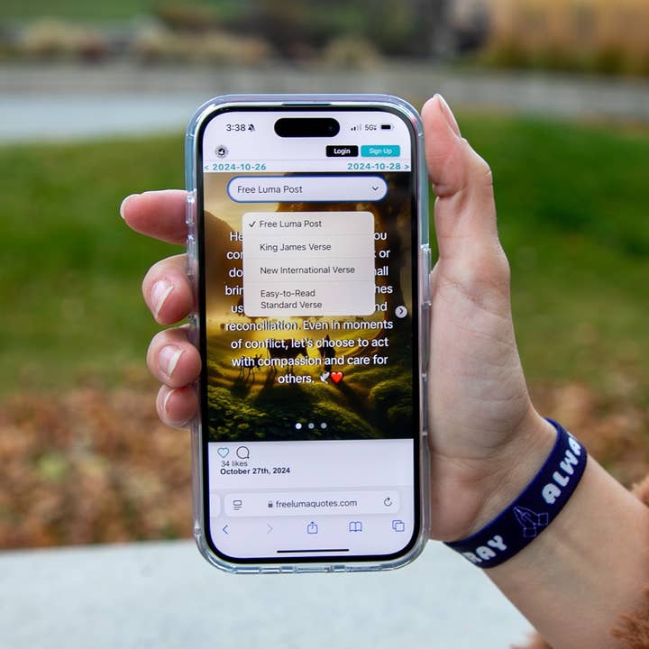 Free Luma - Wholesale Woven/Braided Bracelet - Pray Always NFC Bible Verse Bracelet1