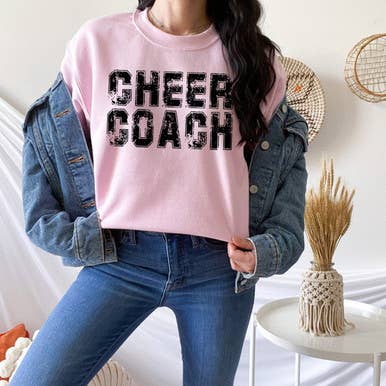 Cheer Coach Svart DTF Värmeöverföring för wholesale av Trendy Transfers