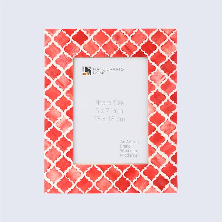 Handicrafts Home - Vendita all'ingrosso Cornice portafoto - Cornice Fotografica Marocchina | Larghezza Bordo 1,5" | 5 Colori5