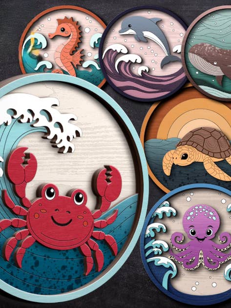 Capas de lo Salvaje: Edición Oceánica Kit de Pintura -Caballito de Mar para venta al por mayor de The Craft Witch