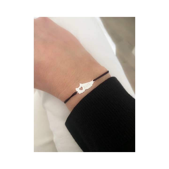 COM FORSA SL - Wholesale Individual Charm/Pendant - Sterling Silver 925 "Love Run" Connector 17 X 6 Mm1