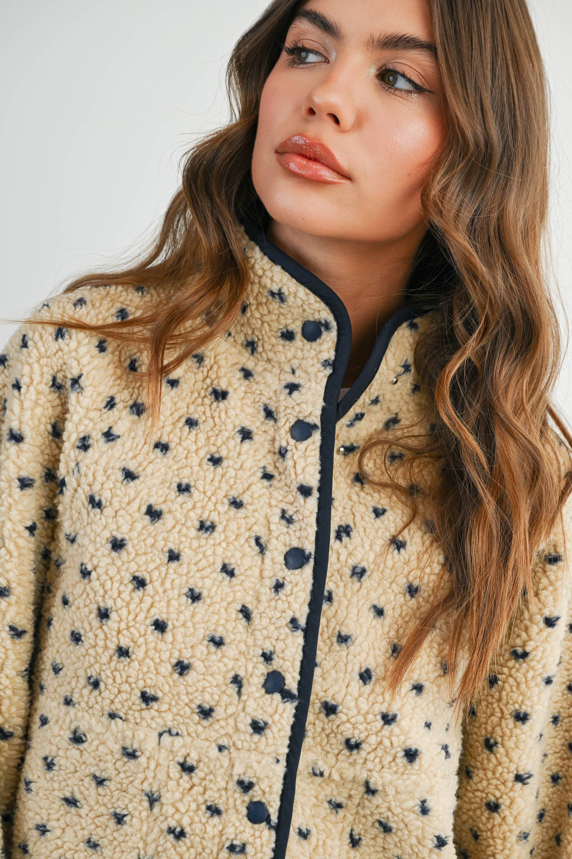 BUTTERMELON - Wholesale Jacket - Women's - High Pile Fleece Puffer Jacket - BMJ783152