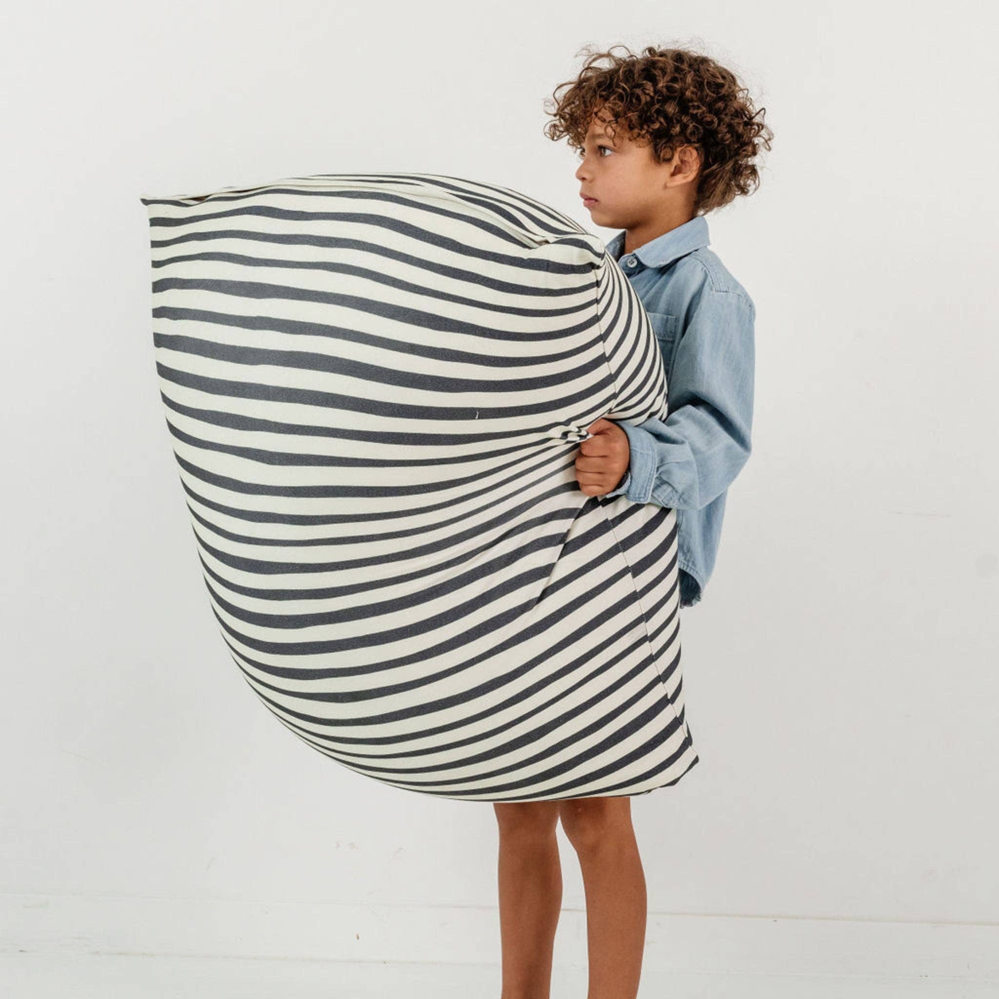 Toki Kids - Wholesale Chair Cushion - Bold Stripe Bean Bag1