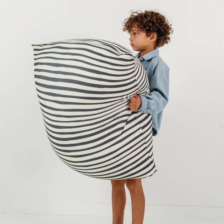 Toki Kids - Wholesale Chair Cushion - Bold Stripe Bean Bag1