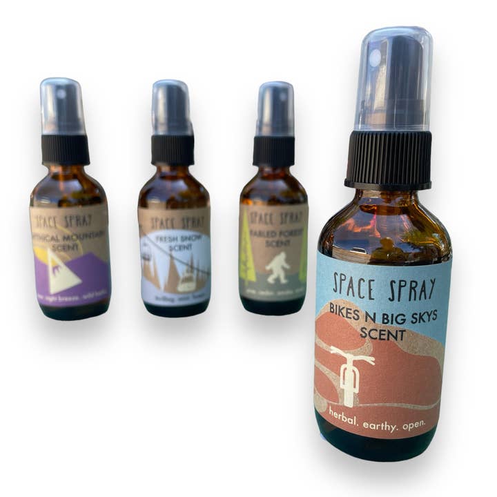 Bikes N Big Skys Scent Space Spray for wholesale by Sweet Pea Cole