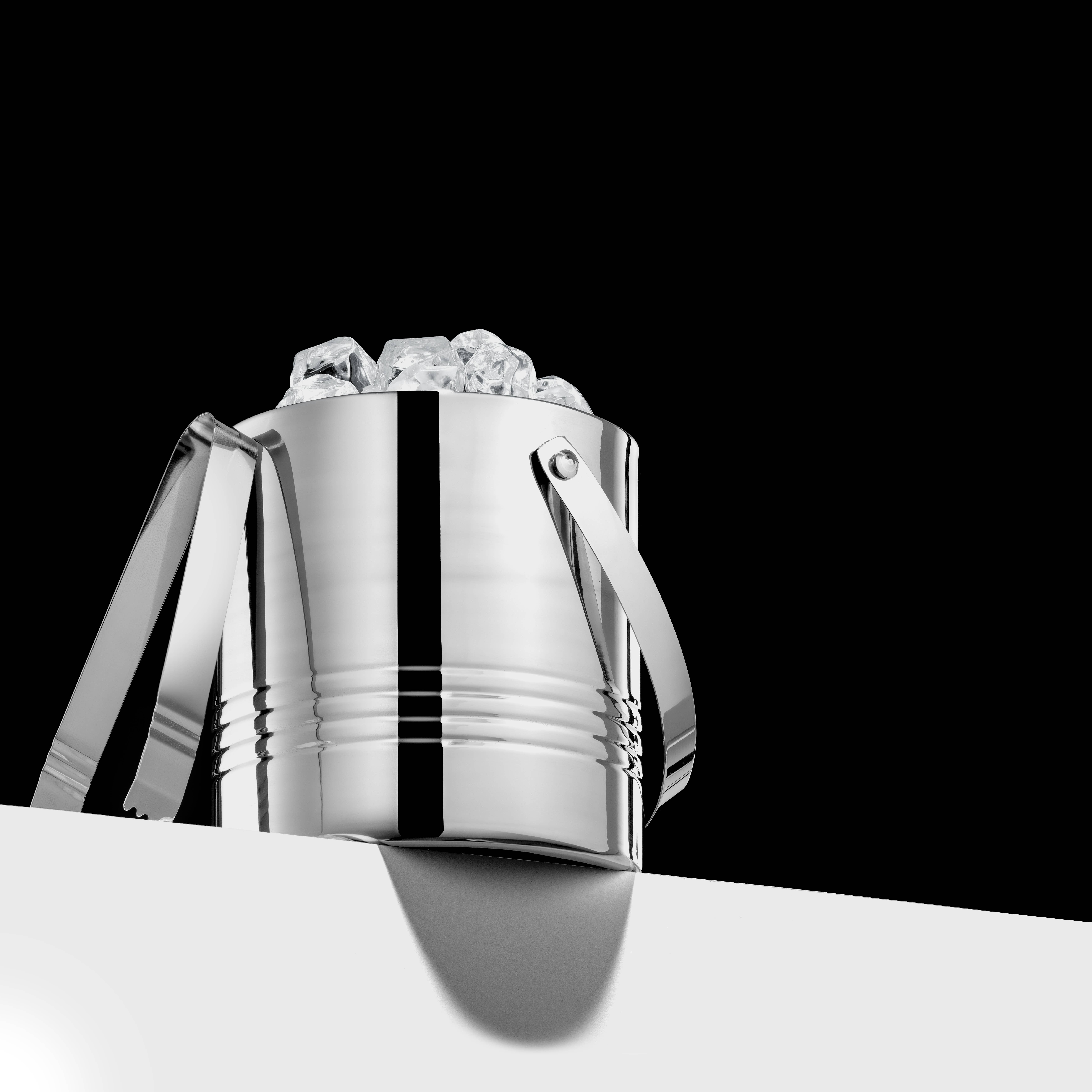 JoyJolt - Wholesale Ice Bucket - Metal Double Wall Ice Bucket with Ice Tongs and Strainer7