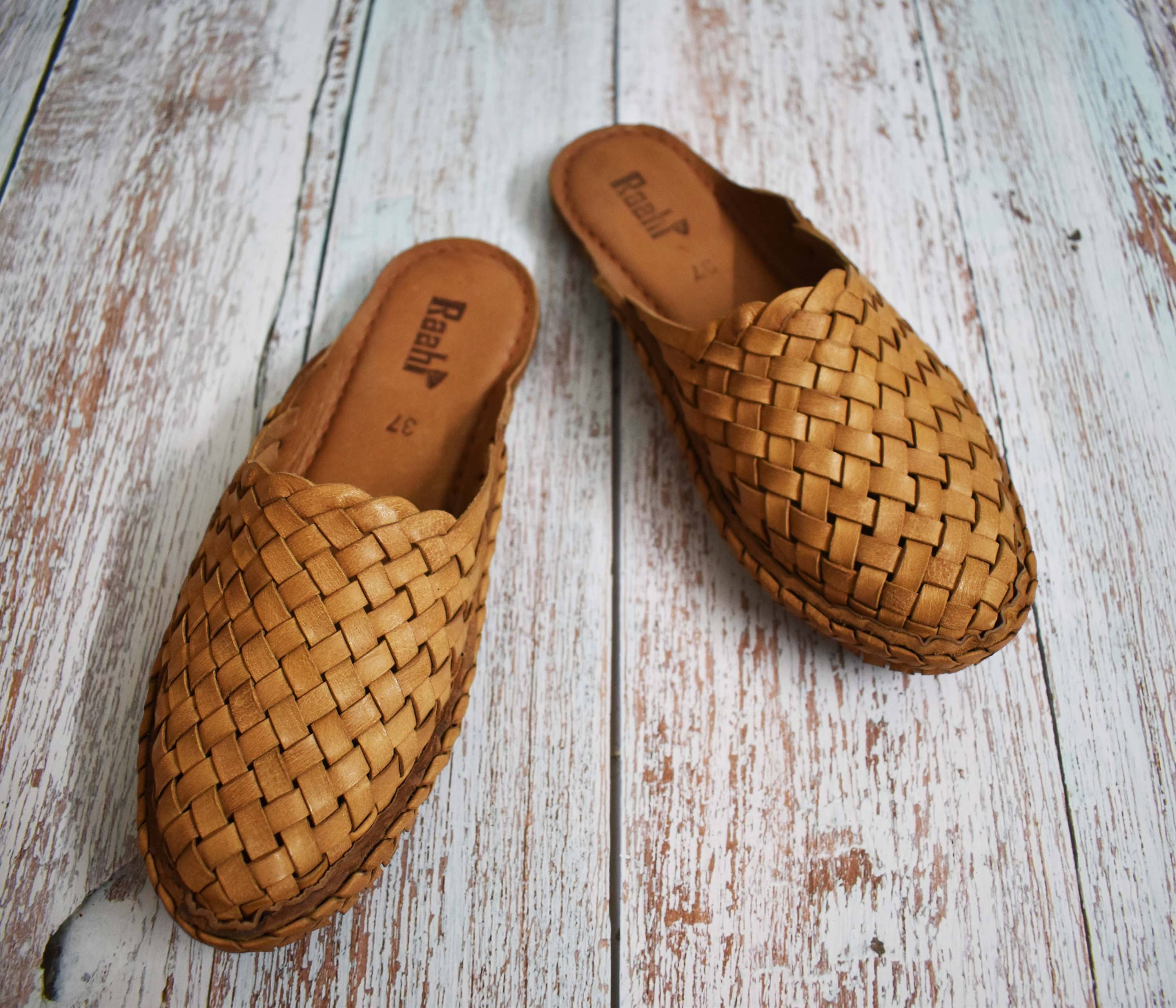 Raahi Global - Wholesale Mules - Women's - Natural Leather Mule Handwoven Sandal For Women2