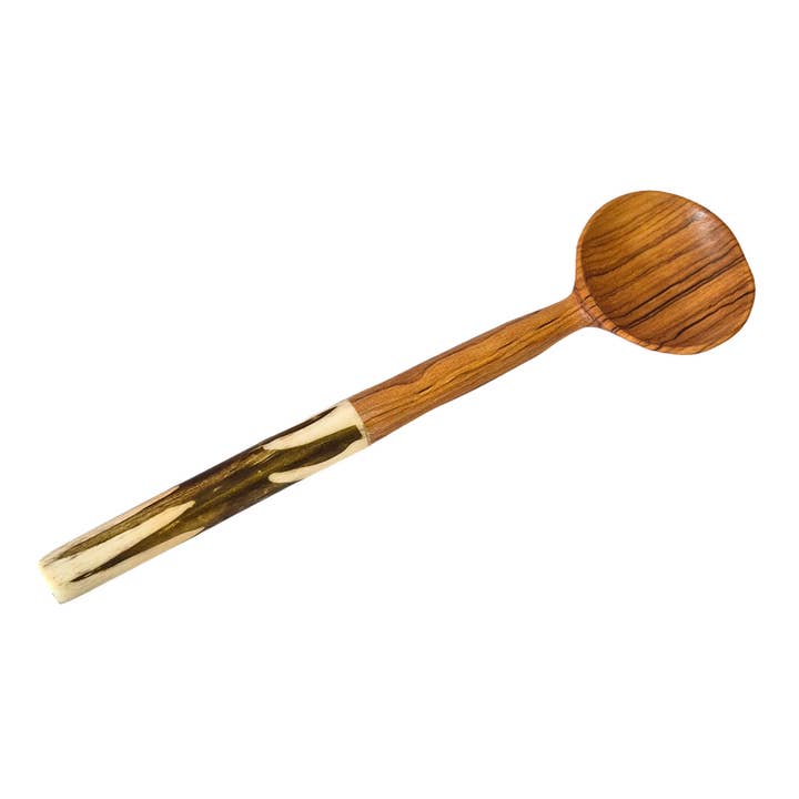AARVEN - Venta al por mayor Cuchara de cocina - Cuchara de azúcar con mango de madera de olivo6