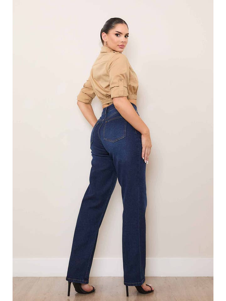 Dark Stone Back to 90s Slim Baggy Jeans for wholesale on Faire