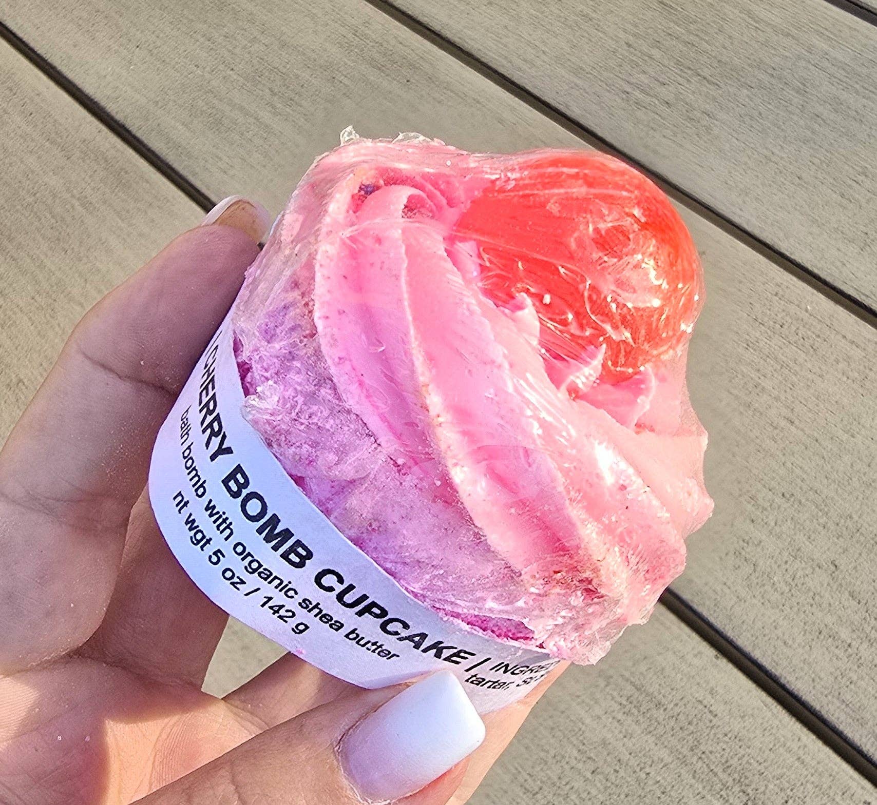 Eileen's Essentials, llc - Wholesale Bath Bomb/Fizz - CHERRY BOMB CUPCAKE Bath Bomb0