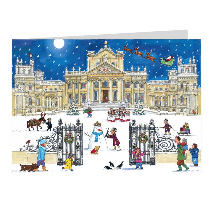 Christmas at the Palace Traditional Advent Calendar Card for wholesale by Alison Gardiner Designs