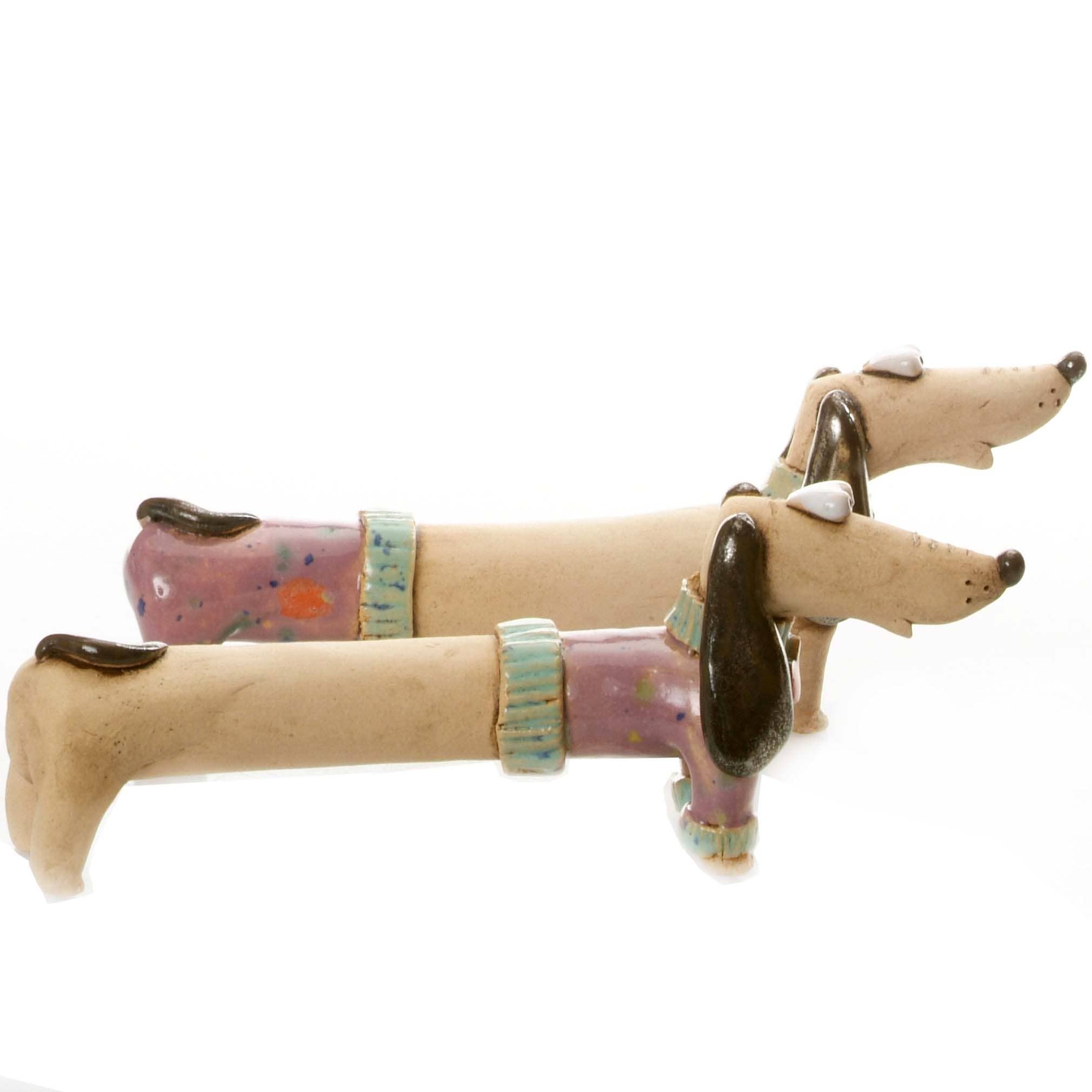 Enigma Supplies - Wholesale Decorative Figurine - Mr & Mrs Dash Dachshunds Ceramic Figurine | Various Colours5