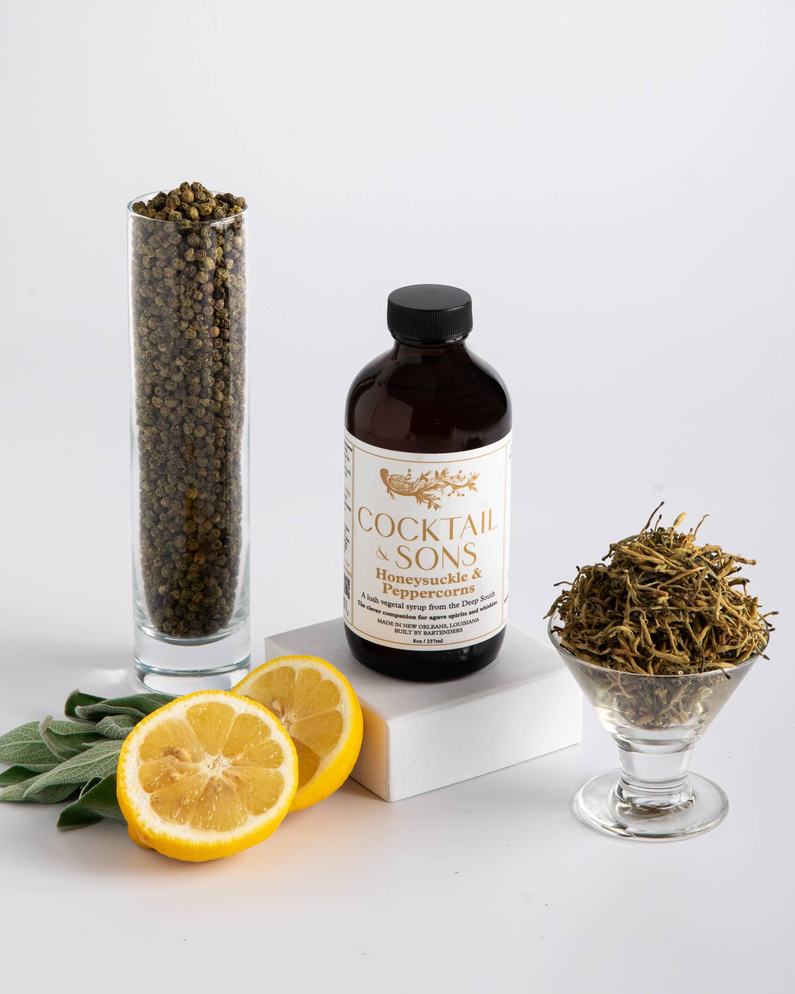 Cocktail & Sons - Wholesale Cocktail mix/syrup - Honeysuckle & Peppercorns Cocktail Syrup (8oz)