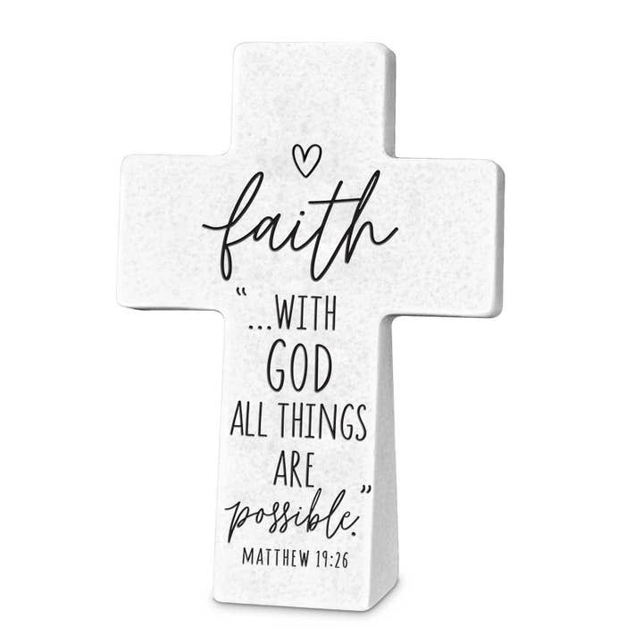 Base cunéiforme en résine Cross Faith de table LCP pour la vente par Magnolia