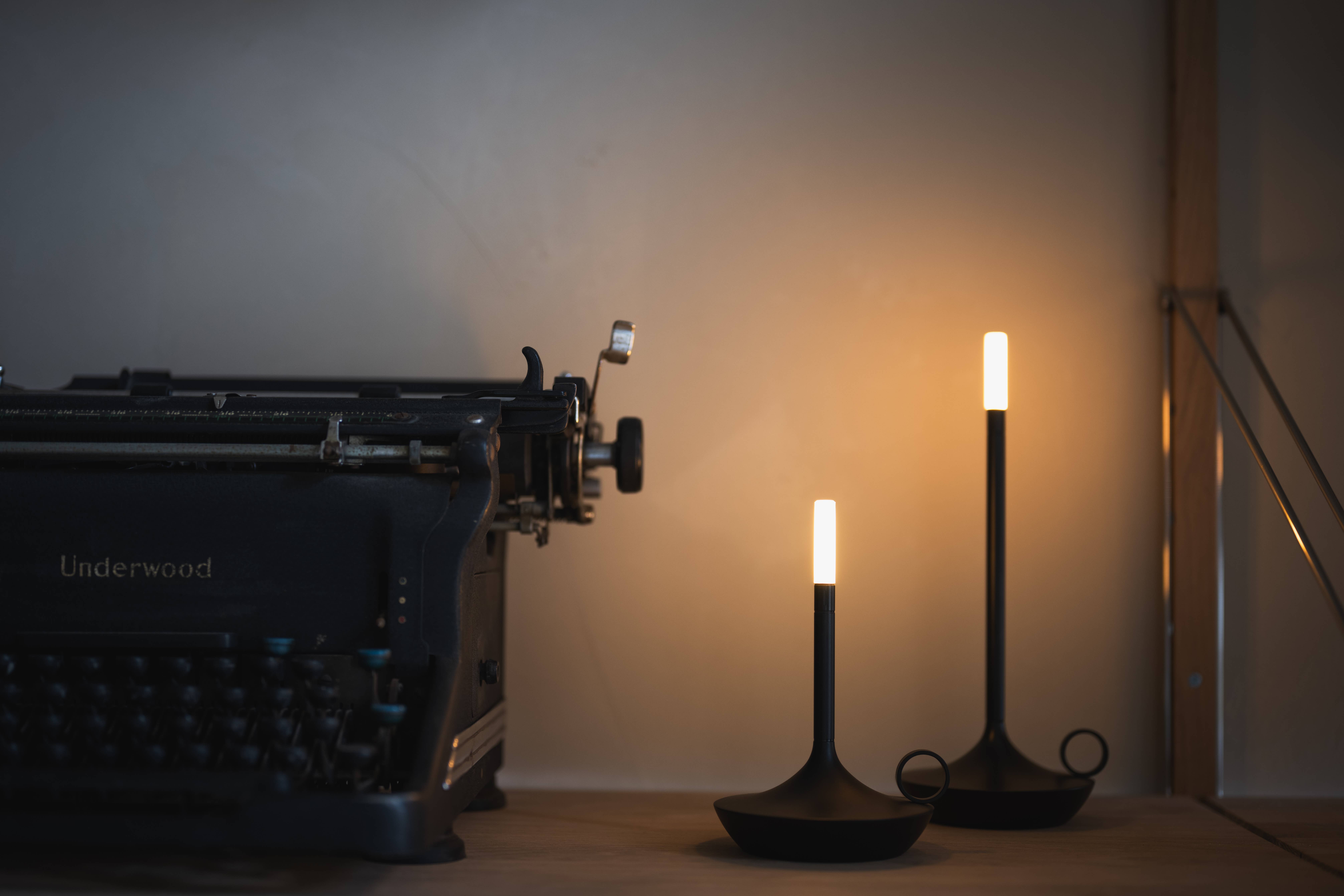 VANMOKUM - Vente Lampes d'appoint/de bureau - Lampe à bougie rechargeable portable GRAYPANTS Wick avec coffret cadeau17