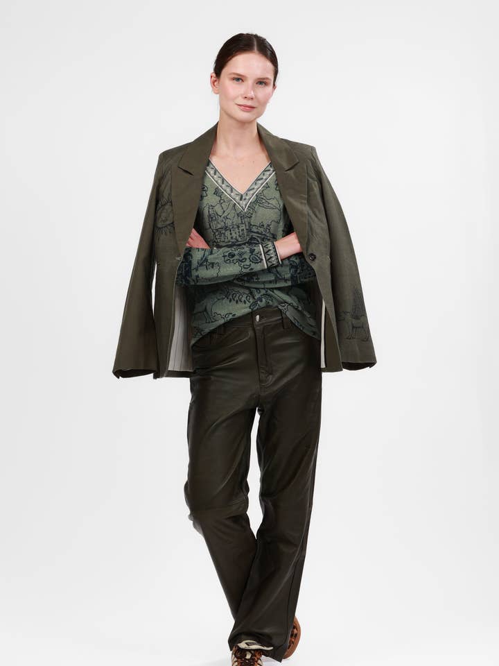 Blazer Italienische Küste Grün für den Großhandel von Las Sureñas