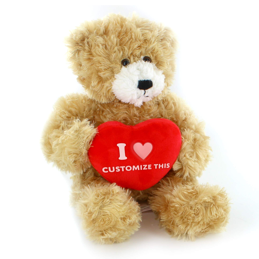 Plushland - Venta al por mayor Peluche - Niños y bebés - Osito de peluche de 12″ con corazón personalizado | Peluche de San Valentín2