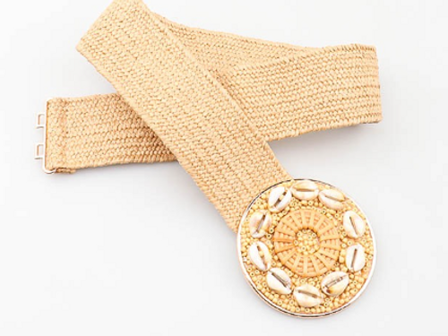 LOOWIE - Wholesale Belt - Women's - 13033 Raffia Belt Loowie1