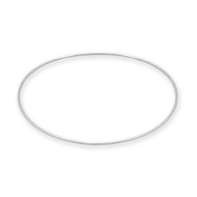 Smooth Thin Round Wire Bangle Bracelet for wholesale by Silver Stars Collection