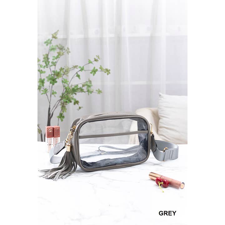 42POPS - Wholesale Crossbody Bag - Women's - `.Game Day Stadium Approved Clear Crossbody Bag1