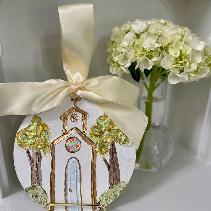 Framesaplenty – wholesale Ornament – Church Christmas Ornament