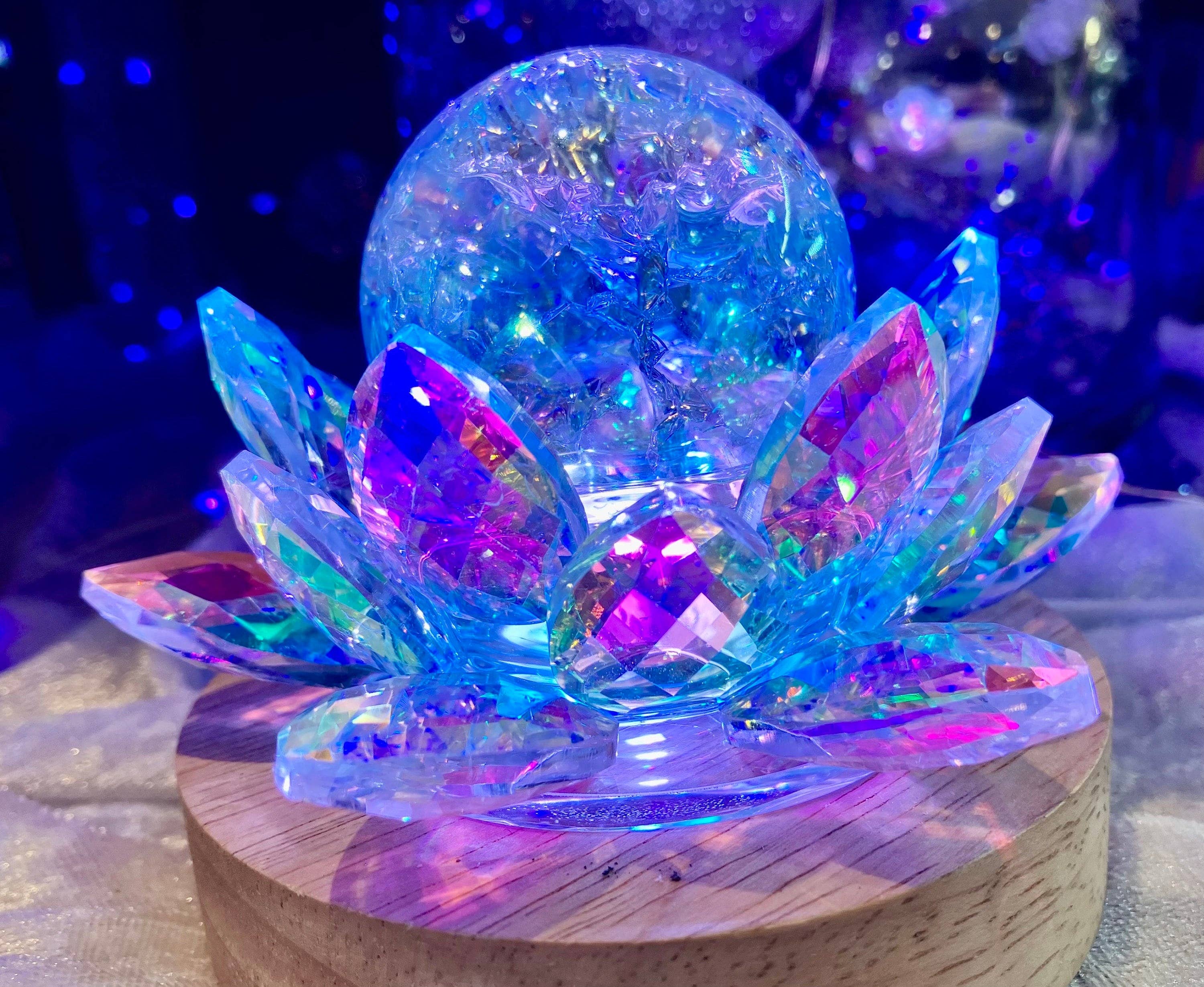 Desarwen - Wholesale Accent/Desk Lamp - Color changing color USB magic lamp aura cracked sphere3