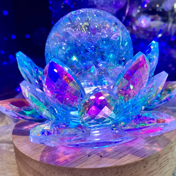 Desarwen - Wholesale Accent/Desk Lamp - Color changing color USB magic lamp aura cracked sphere3