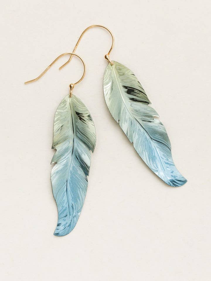 Free Spirit Feather Earrings for wholesale by Holly Yashi