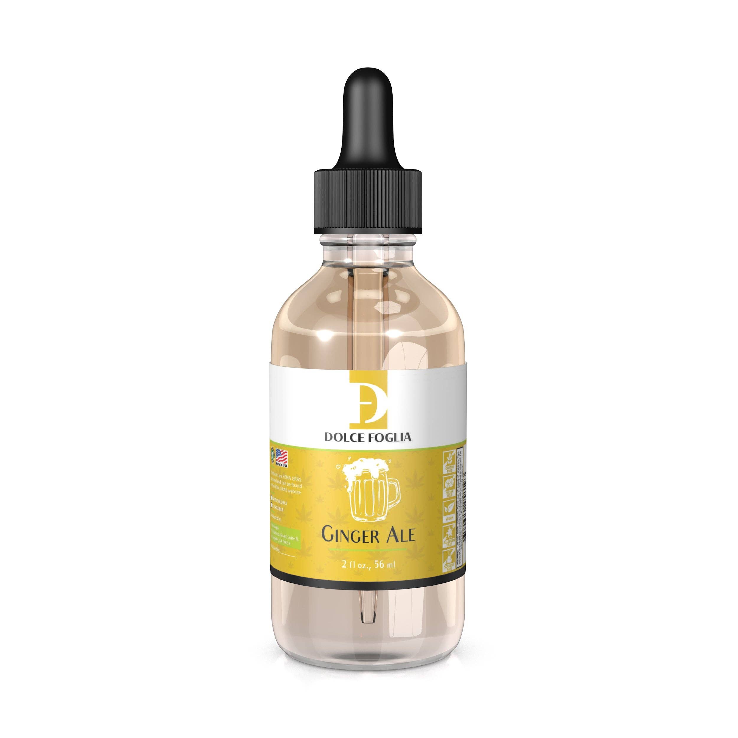 Dolce Foglia Banana Flavoring Oil - 2 Oz. - Flavoring Oil for Candy Making,  Extracts and Flavorings for Baking, Lip Balm, Cookies, Ice Cream 