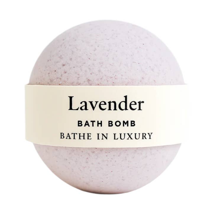 Lavender Bath Bomb – Calming Fizzy Soak | Relaxing Floral Aromatherapy for wholesale by Bathe in Luxury
