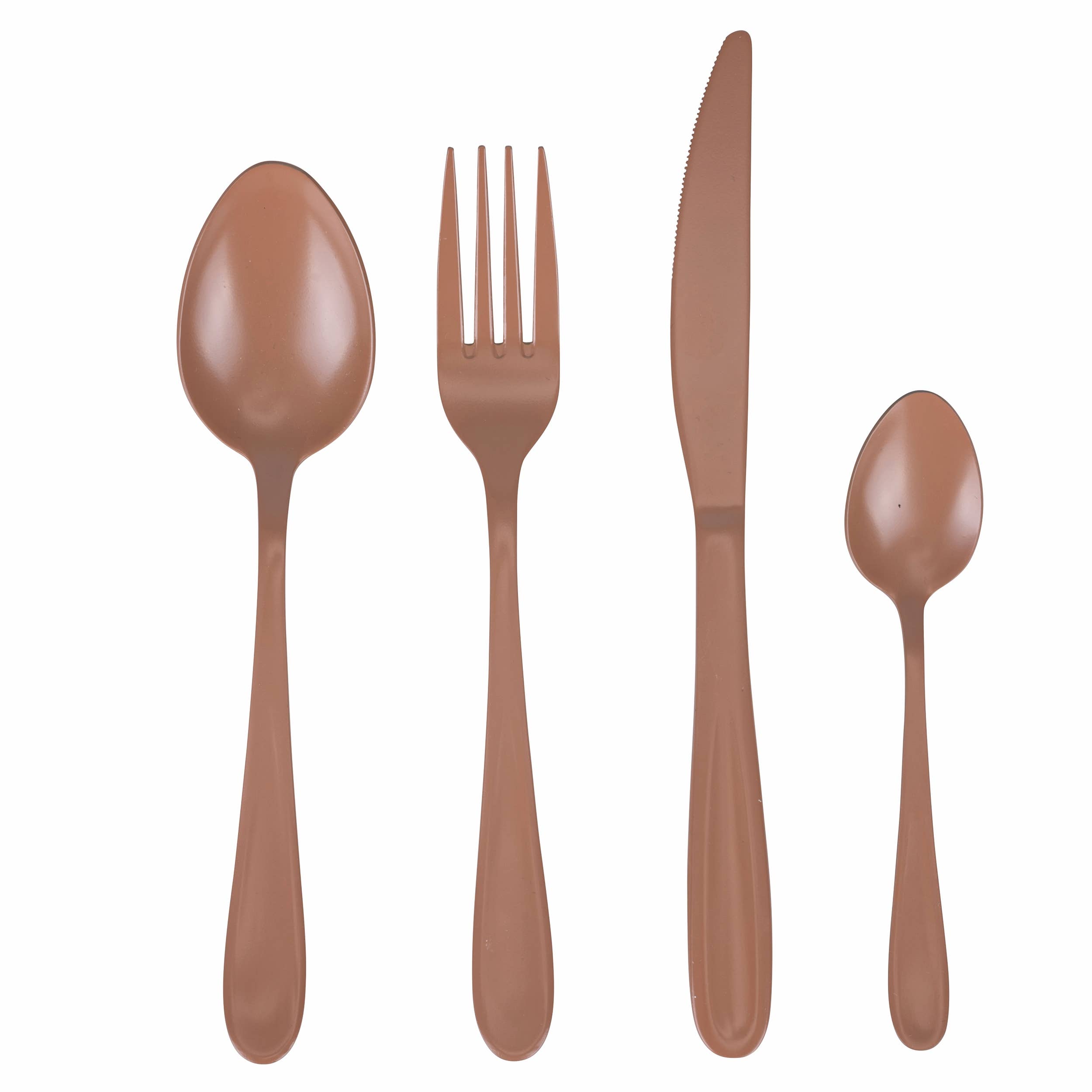 VdE Tivoli 1996 – wholesale Bestickset – VdE Tivoli 1996 Bestickset Shade of Chocolate, 24 delar i 6 nyanser3